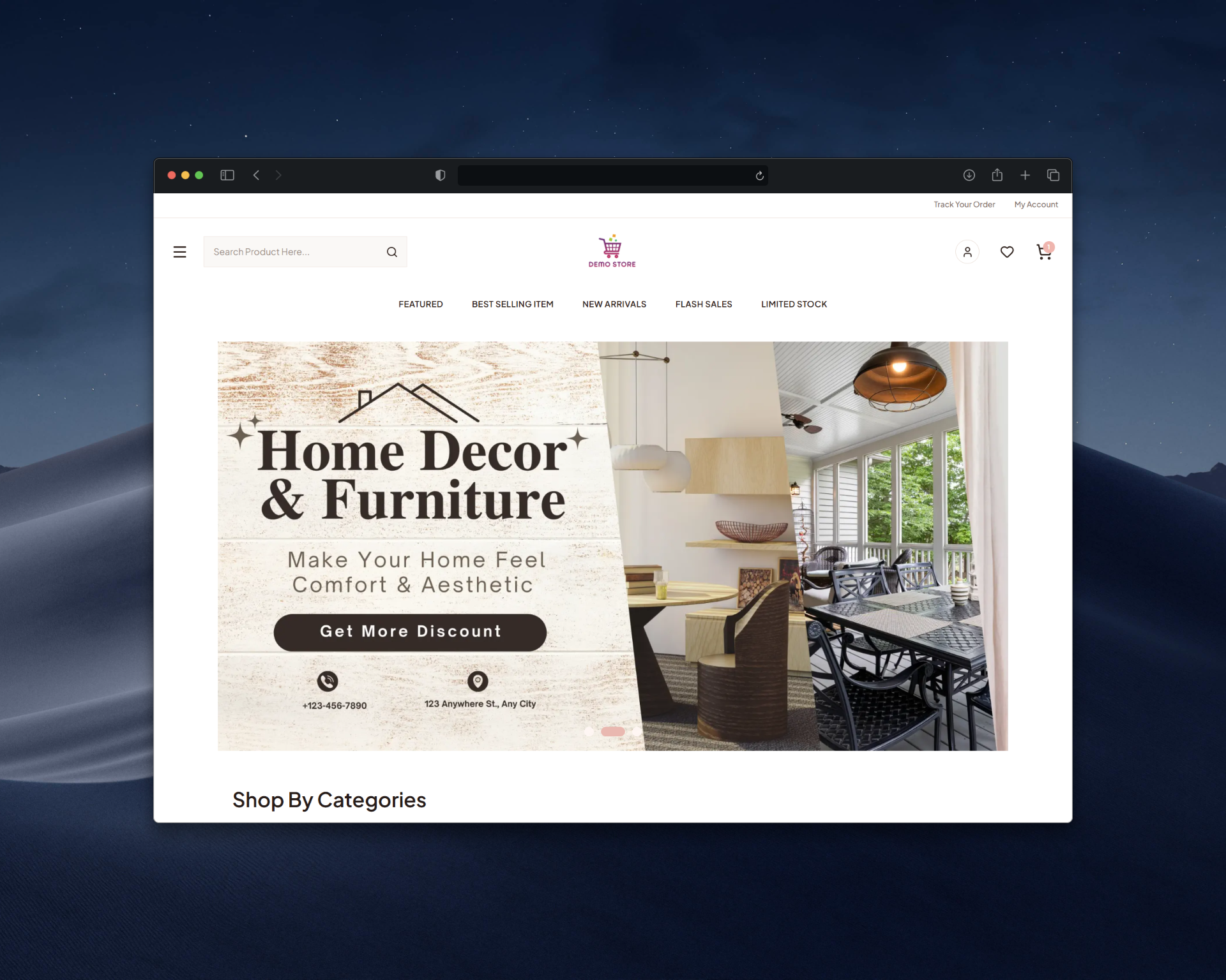 Bold campaign storefront